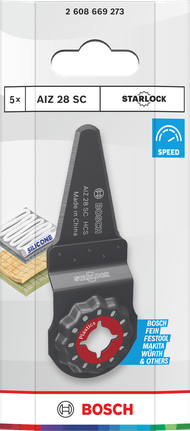 Bosch AIZ 28 SC Starlock plastmassist lõiketera 28×40 mm 5 tk.